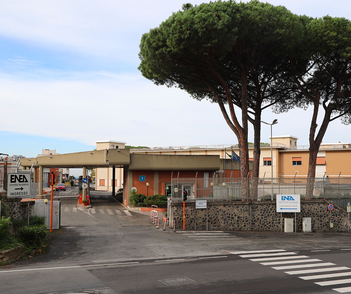 Vista dell'ingresso del Centro Ricerche ENEA di Frascati