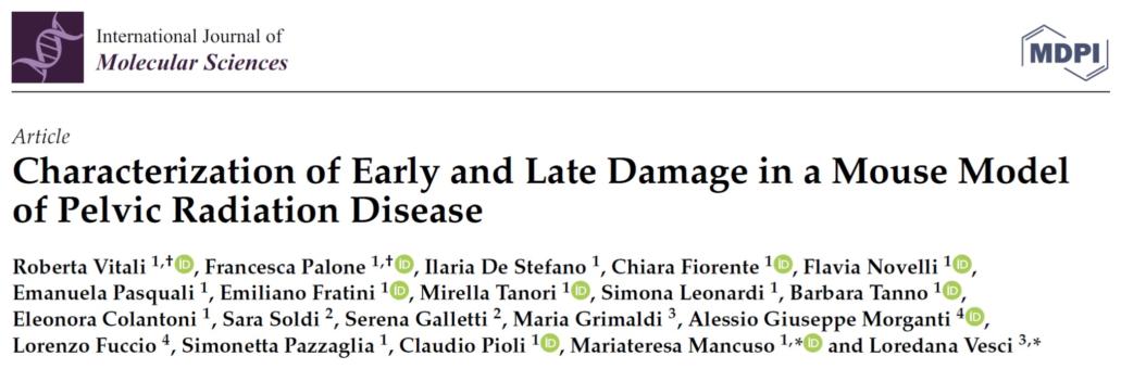 Characterization of Early and Late Damage in a Mouse Model of Pelvic Radiation Disease