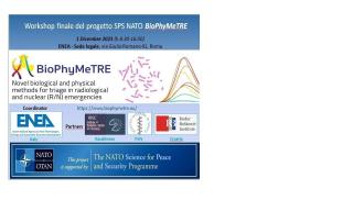 Workshop finale Progetto BioPhyMeTRE